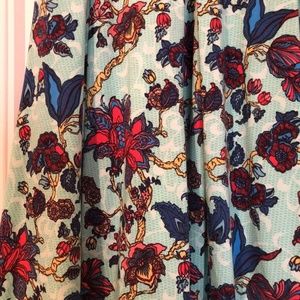 NWOT floral Lularoe Madison skirt S